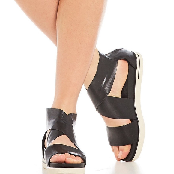 eileen fisher criss cross sandals